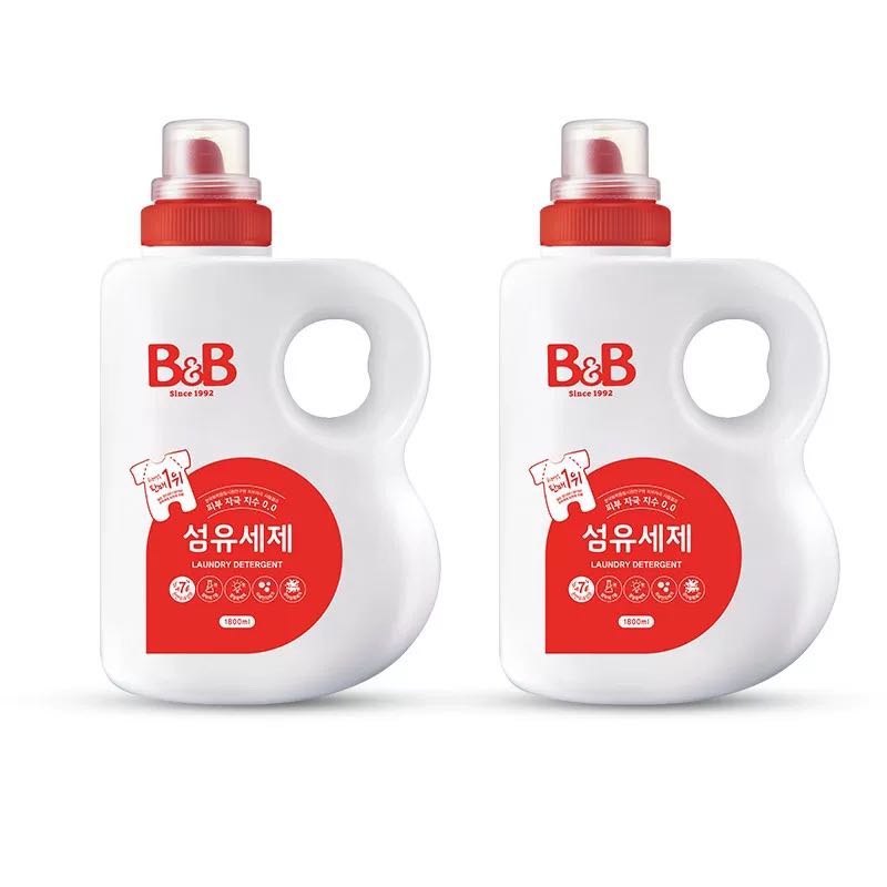 B&B 保宁 米迪恩必恩贝进口天然宝宝洗衣液1800ml*2瓶正品 53.06元（需用券）