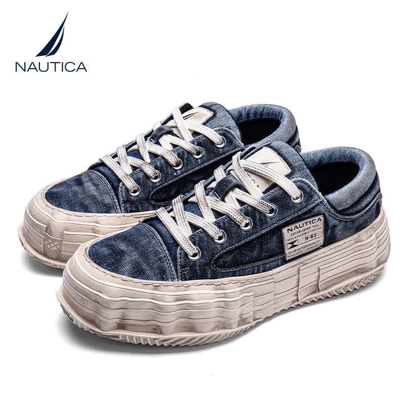 NAUTICA 诺帝卡 厚底耐磨帆布鞋 XC31840935 1299元包邮（需用券）