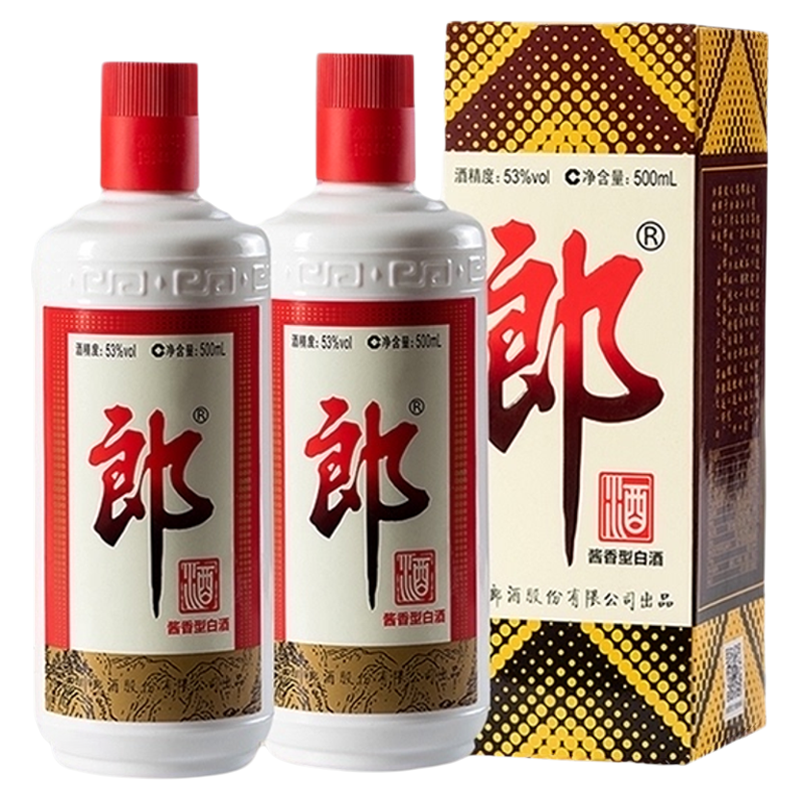 郎酒 郎牌 普郎酱香型白酒53度500ml*2瓶 ￥314