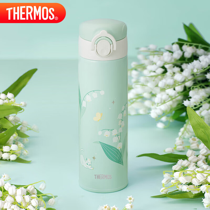 THERMOS 膳魔师 保温杯500ml男女士不锈钢系列保温保冷杯子TCOK-500-GN(FL-VIII) 158