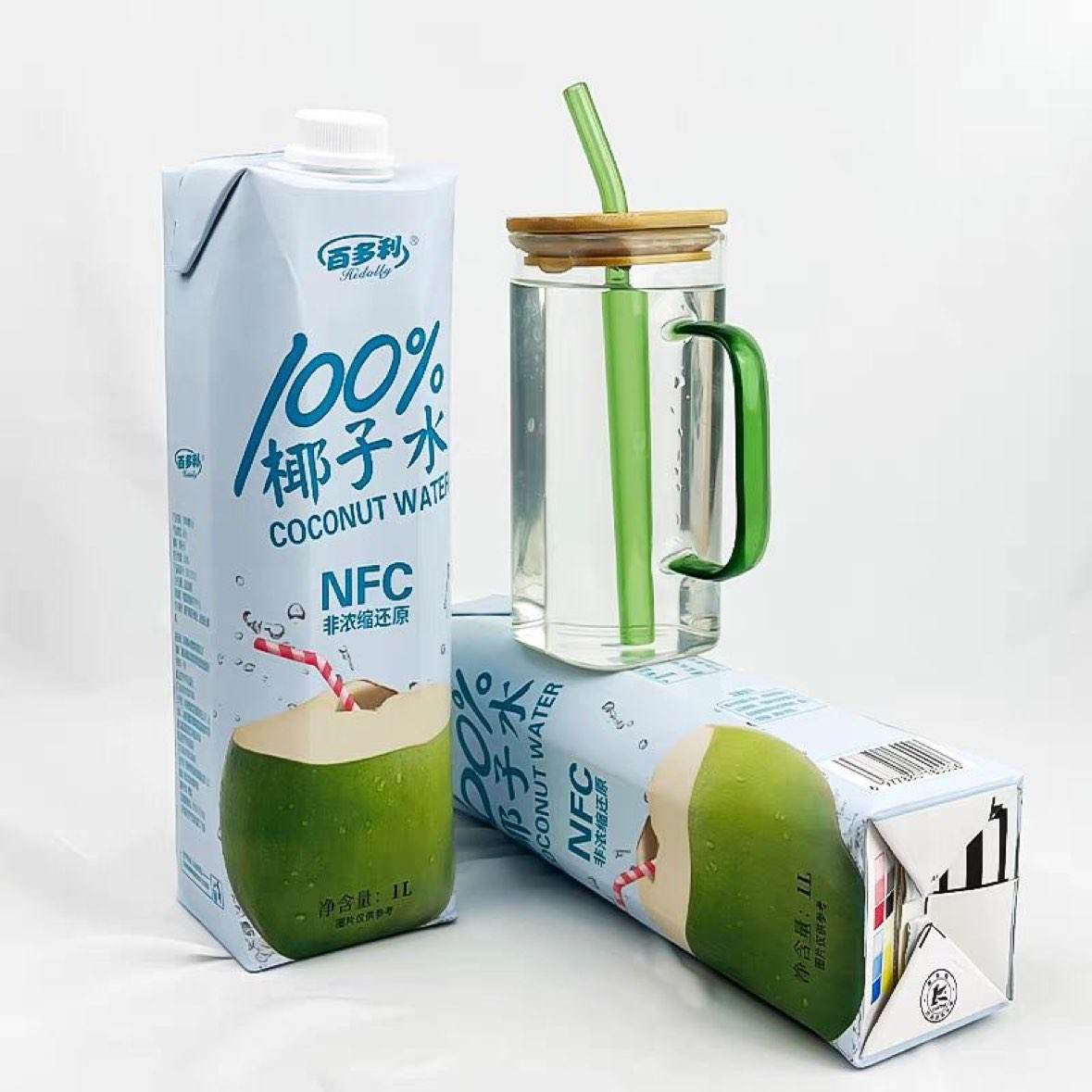 百多利 泰国进口NFC100﹪纯椰子水 1L*2瓶 11.4元（需领券）