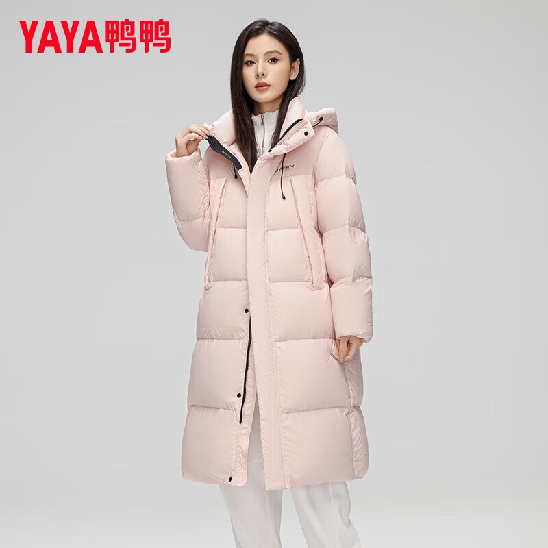 YAYA鸭鸭 女士长款过膝极寒羽绒服YE4B606466A-1 266.01元（需用券）