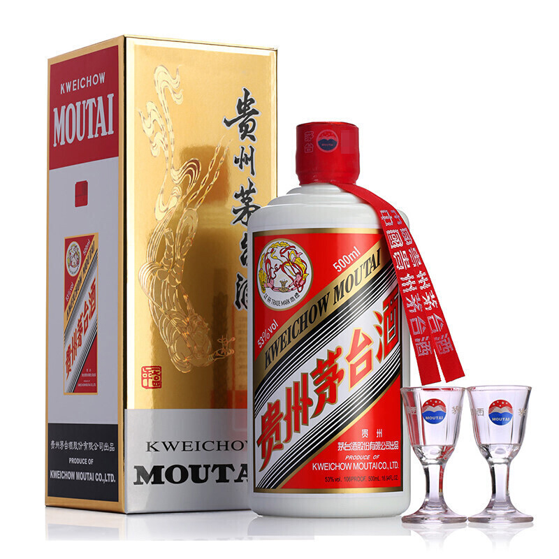 茅台 MOUTAI 飞天茅台 53%vol 酱香型白酒 500ml 单瓶装 1499元