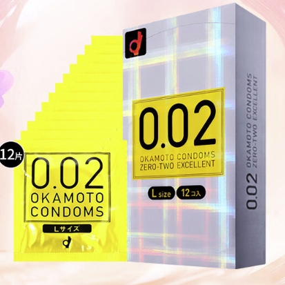 值选：冈本 002 EX系列 安全套 12只 润滑大号L码 37.82元（需买2件，共62.3元，
