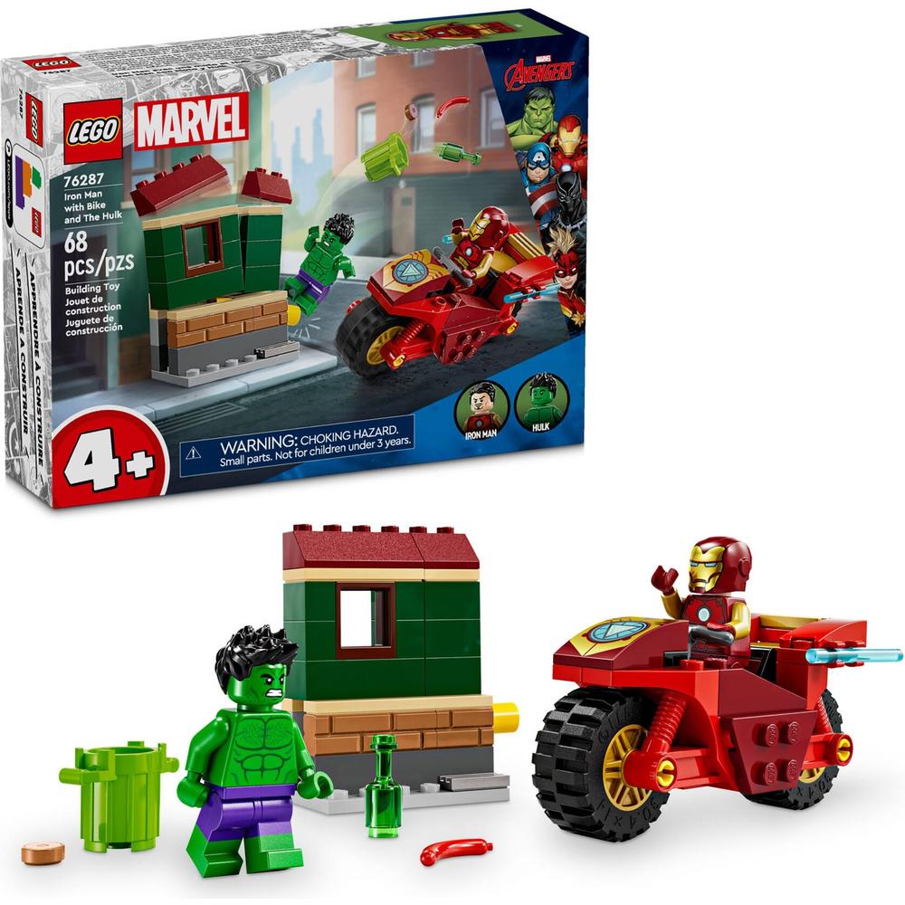 LEGO 乐高 Marvel漫威超级英雄系列 76287 钢铁侠与绿巨人 126.65元