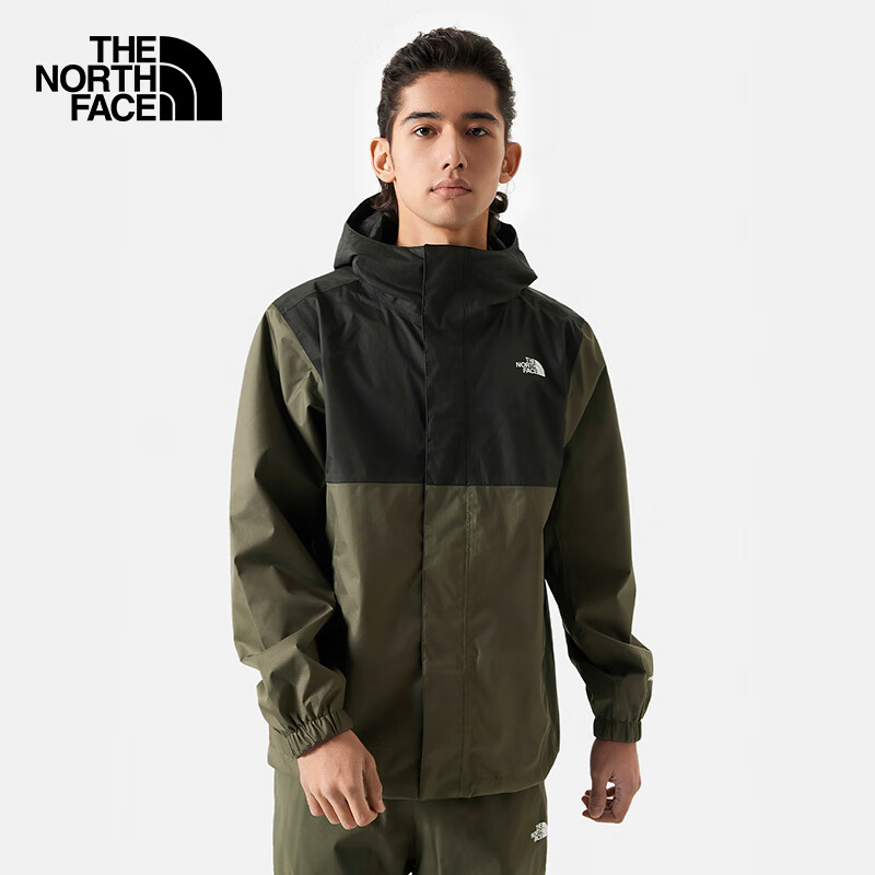 THE NORTH FACE 北面 冲锋衣户外防水春季8AUN 灰褐绿/BQW L 389.5元