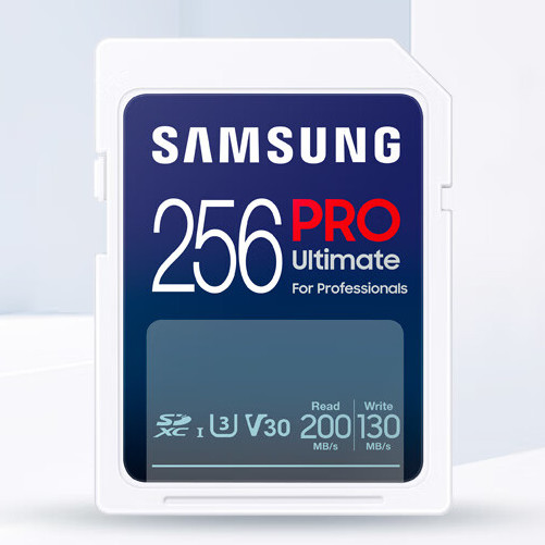 SAMSUNG 三星 PRO Ultimate SD存储卡 256GB（UHS-I、V30、U3） 299元