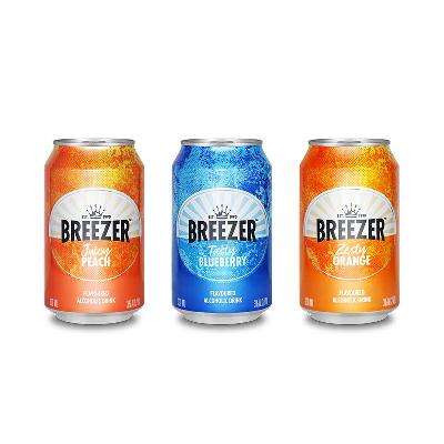 需首单：BREEZER 冰锐 百加得冰锐鸡尾酒 6罐 13.9元