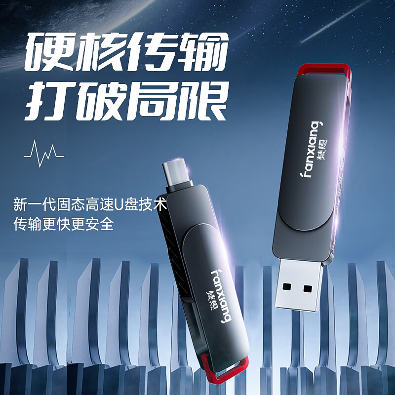 FANXIANG 梵想 FF520 Type-C双接口固态U盘 128GB 84.67元