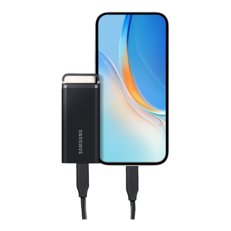 PLUS会员：SAMSUNG 三星 T5 EVO USB3.2 移动固态硬盘 Type-C 2TB 星耀黑 844.76元包邮