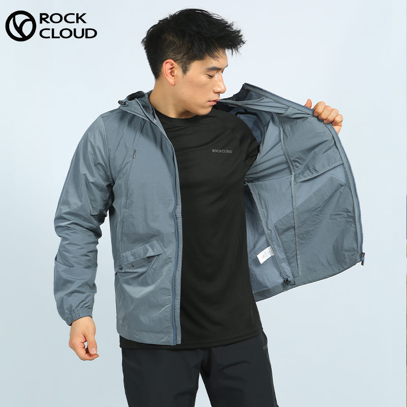 Rock Cloud 春夏款户外休闲衣男式夹克外套登山徒步钓鱼露营连帽外套上衣岩