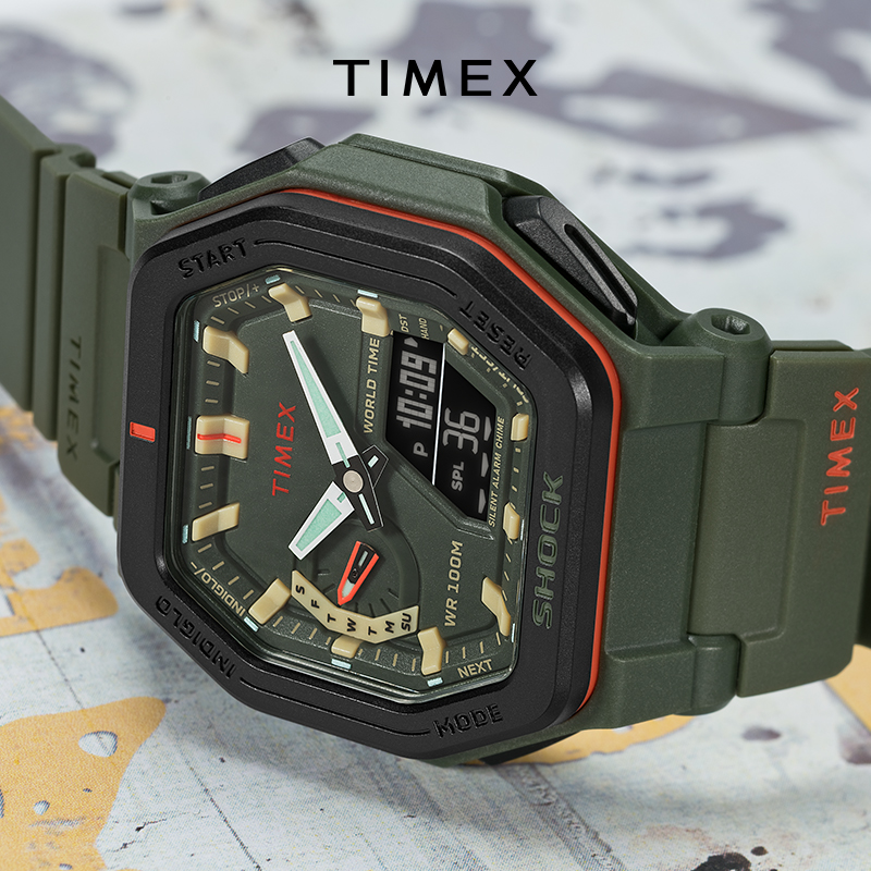 TIMEX 天美时 TREND系列手表树脂户外探险抗震双显男表TW2V35400 959元（需用券）