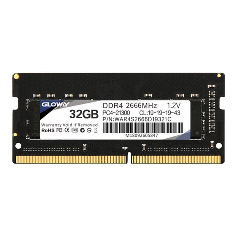 GLOWAY 光威 战将 DDR4 2666MHz 笔记本内存 普条 黑色 32GB 424元