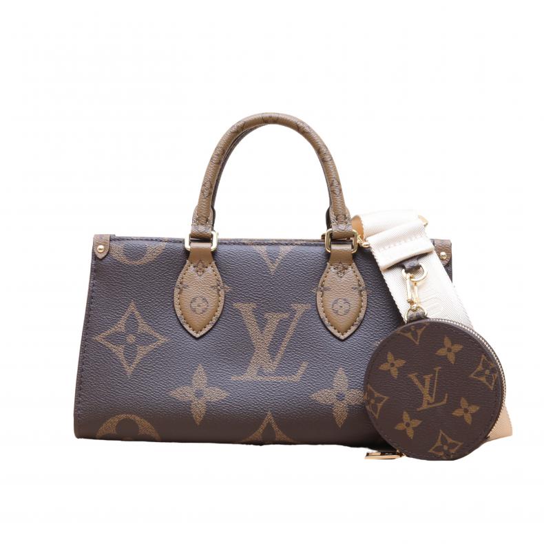 LOUIS VUITTON 路易威登 中古99新LV/路易威登斜挎包Onthego横版三合一PVC芯片 20709.