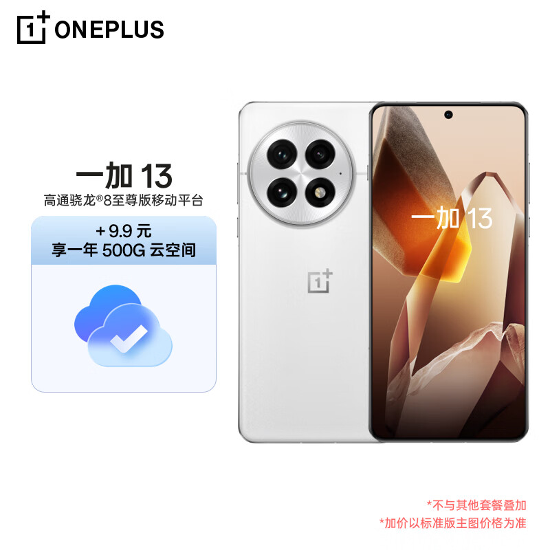 OnePlus 一加 13 12GB+512GB 白露晨曦 高通骁龙®8至尊版 6000mAh 冰川电池 手机 4308.