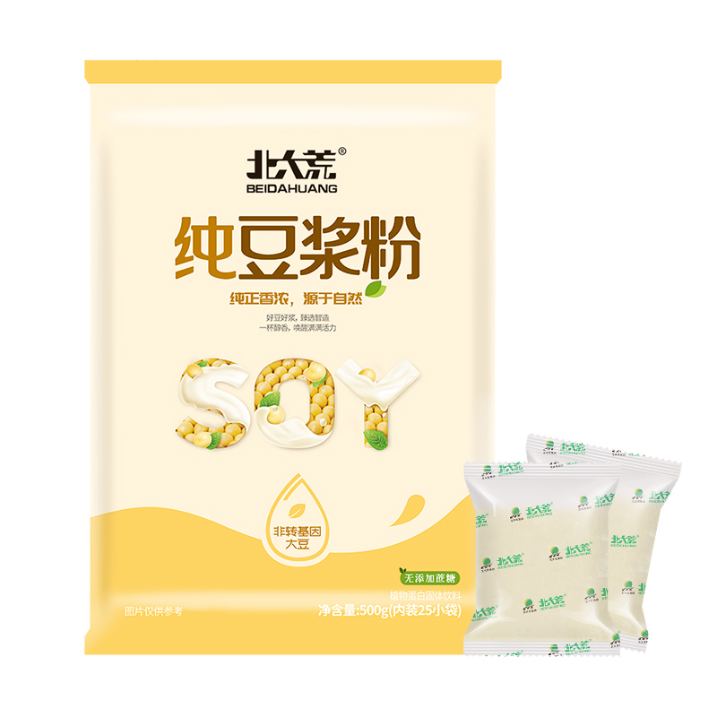 北大荒 纯豆浆粉 500g 1件 27.3元（需用券）