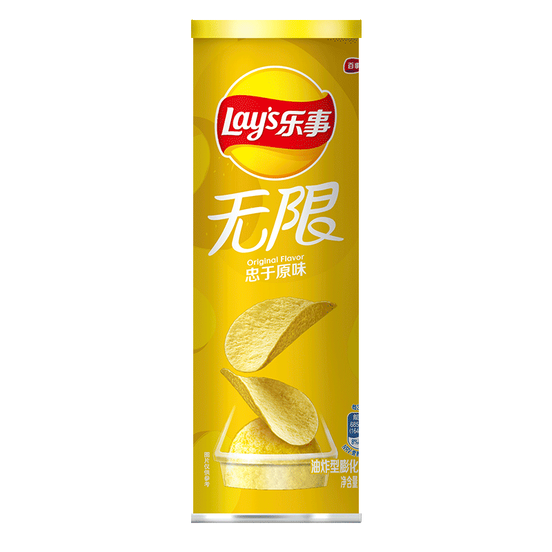 plus会员:乐事（Lays）无限薯片 原味104g＊3件 19.75元包邮（合6.58元/件）