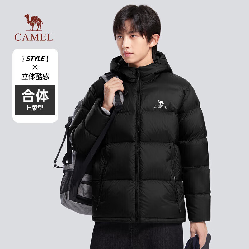 CAMEL 骆驼 火山羽绒服男士鸭绒加厚防寒面包服潮款冬季外套 220.21元（需用