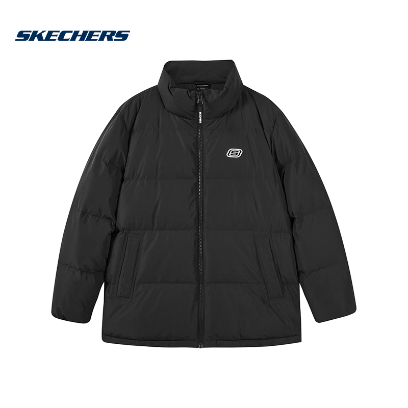 SKECHERS 斯凯奇 短款防风保暖百搭羽绒服休闲运动外套 L422U070-0018 459元