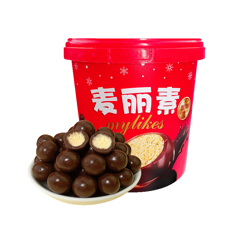 麦丽素独立包装脆心巧克力豆儿童零食糖果网红怀旧（代可可脂） 巧克力味
