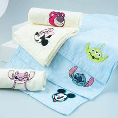 88VIP：Disney 迪士尼 儿童婴儿宝宝全棉纱布面巾 6条 23.65元包邮（需用券）