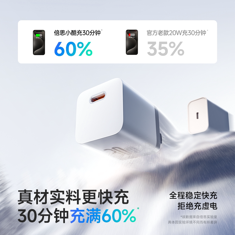 倍思 30W氮化镓充电器 49元 - 线报酷