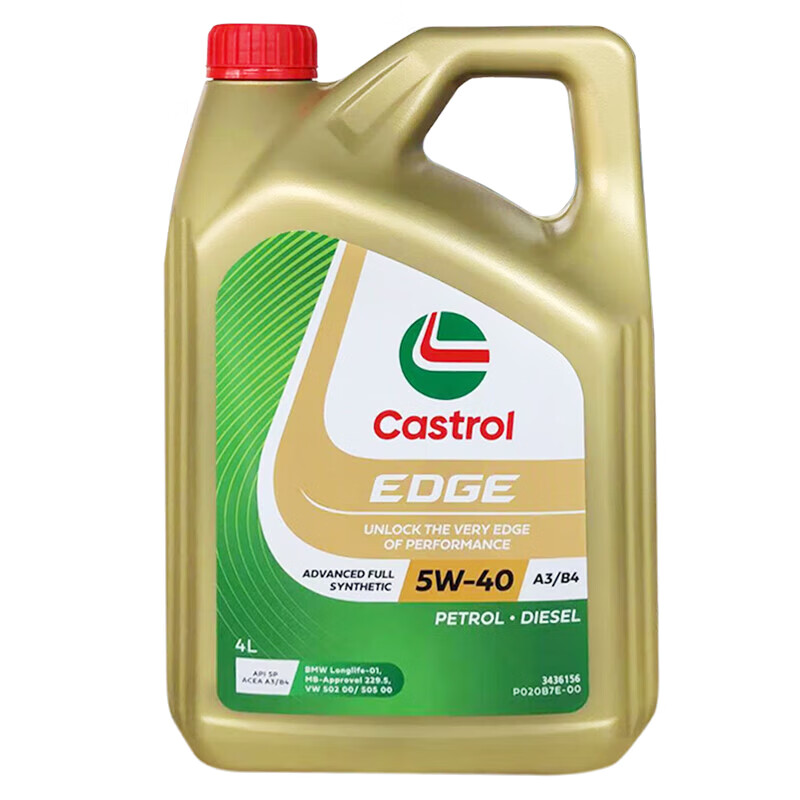 PLUS会员：Castrol 嘉实多 极护 钛流体 全合成机油 5W-40 SP 4L/桶 亚太版 122.46元