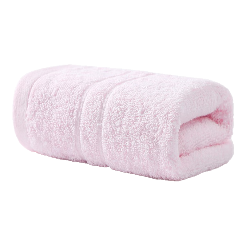 洁丽雅 毛巾成人纯棉洗脸洗澡全棉舒适 素色少女粉 1条 4.8元(需领券)