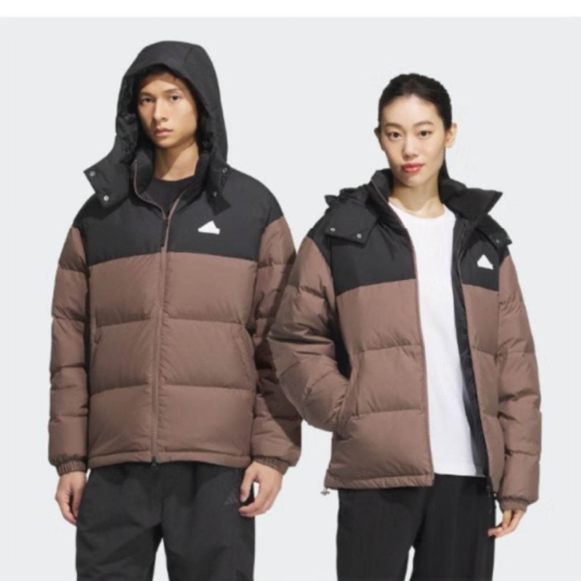 adidas 600蓬拒水防泼防风保暖鸭绒羽绒服 多色可选 510.51元（需凑单）