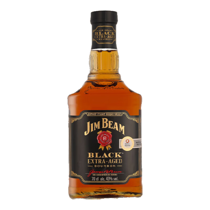 plus会员：金宾（Jim Beam）黑牌 美国调和威士忌 700ml 洋酒 83.55元