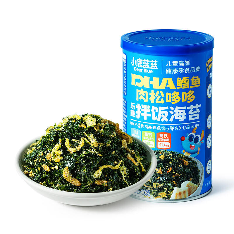 小鹿蓝蓝 婴幼儿海苔碎拌饭料 40g 14.95元