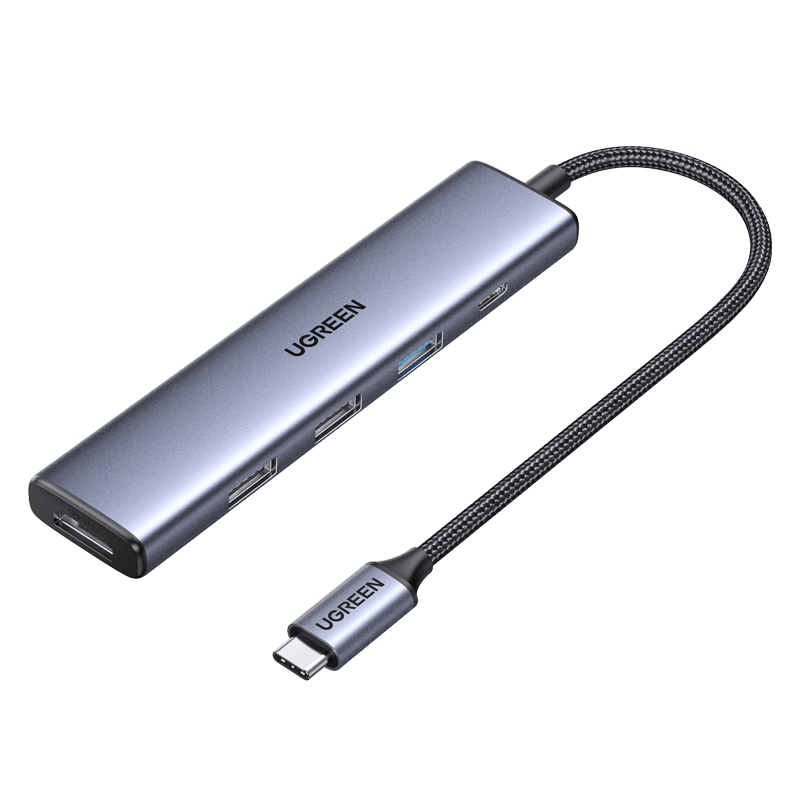 京东百亿补贴：UGREEN 绿联 Type-C扩展坞 HDMI+USB*3+PD 49.6元包邮