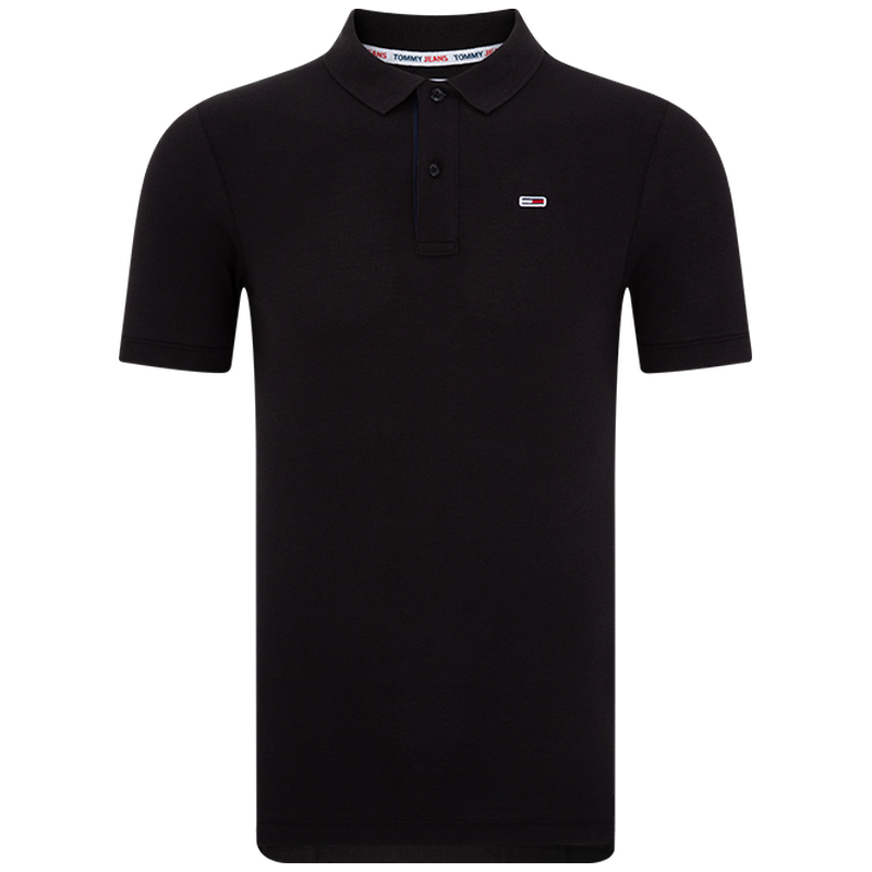 TOMMY HILFIGER 纯棉双扣领修身短袖POLO衫 236元