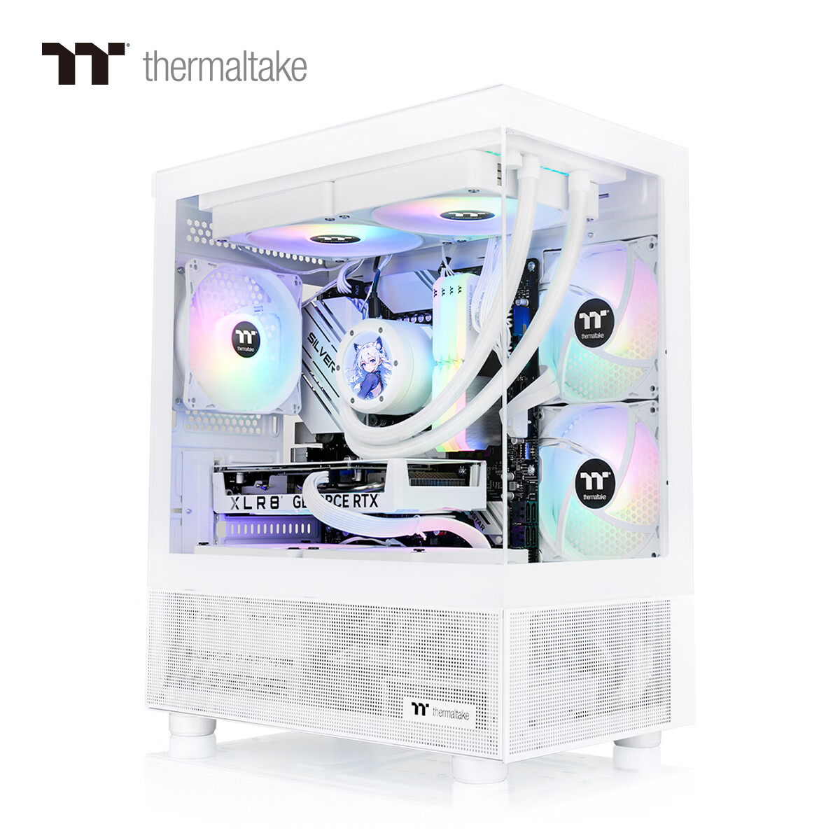 Thermaltake 曜越 钢影 透S240 M-ATX机箱 白色 133.21元（需用券）