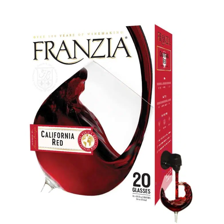 FRANZIA 芳丝雅 风时亚 芳丝雅酒庄干型红葡萄酒 2021年 1L 115.27元