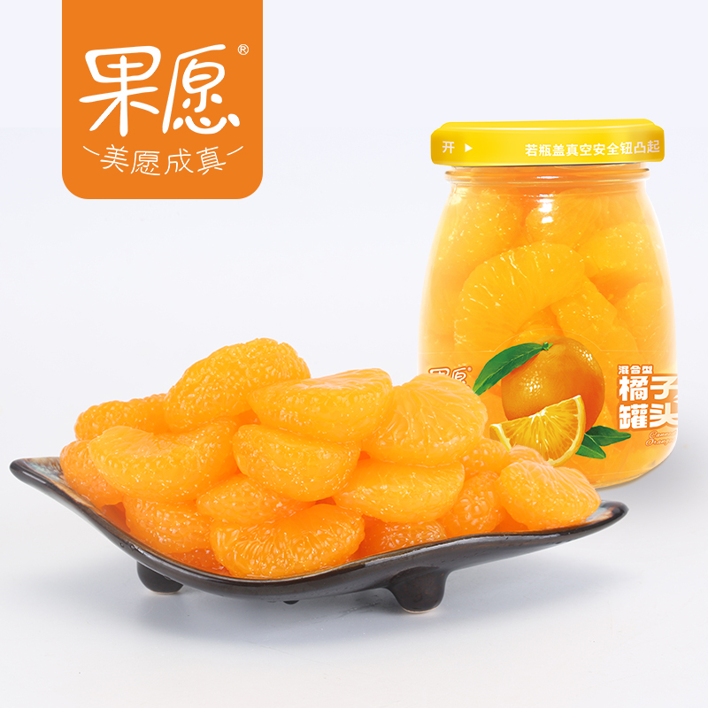 果秀 果愿糖水橘子罐头200g*6 券后14.9元