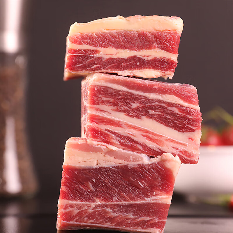 PLUS会员：肉大厨乌拉圭进口牛肋排 1kg 63.69元（需买3件，共191.06元包邮，需