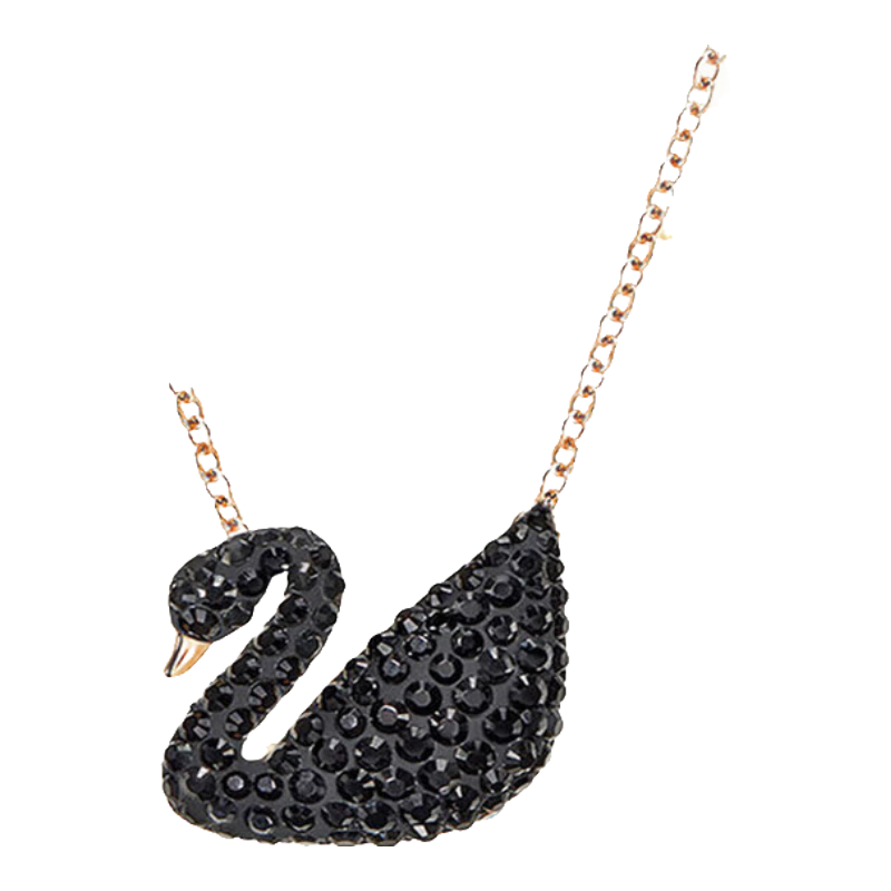 SWAROVSKI 施华洛世奇 SWAN 黑天鹅大号项链 5204134 460元包邮(需用券)