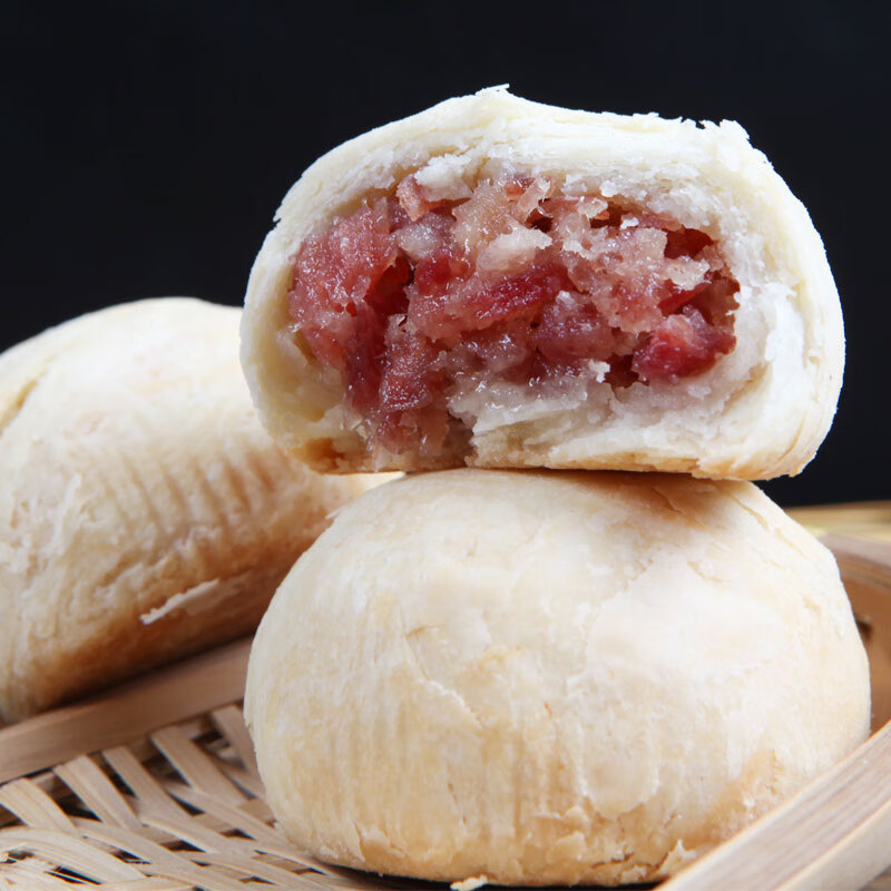 潘祥记 云腿月饼白饼红饼中秋云南特产糕点点心传统火腿月饼散装 云腿白饼50g*10枚临期 19.9元 - 86线报