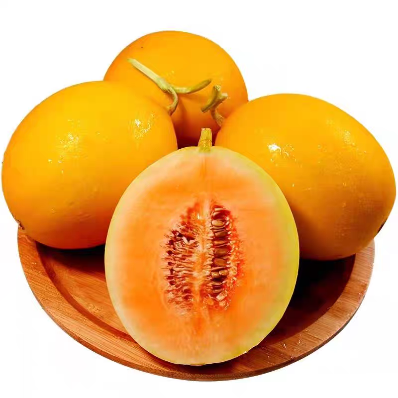 果益寿 当季水果 黄河蜜瓜 9斤装3-5个 35.8元（需用券）