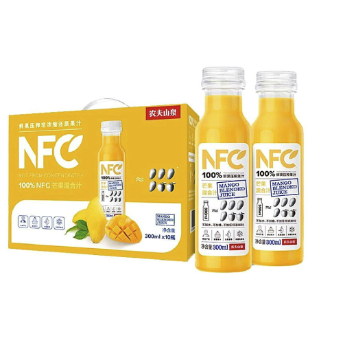 NONGFU SPRING 农夫山泉 NFC果汁饮料芒果混合汁300ml*10瓶 49.45元（需用券）