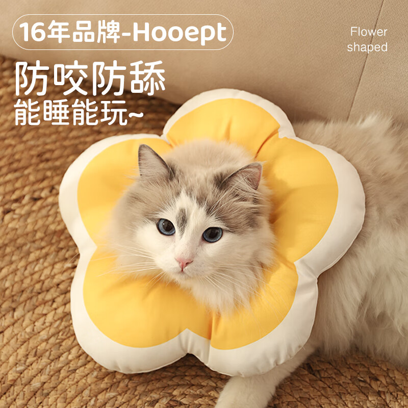 华元宠具（hoopet）猫咪伊丽莎白圈幼猫项圈宠物狗狗圈颈圈脖圈头套犬耻辱