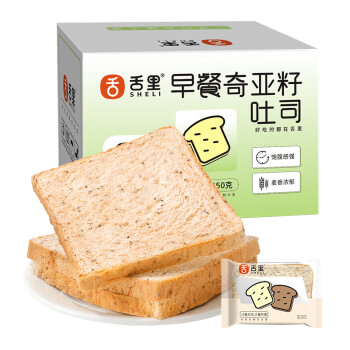 sheli 舌里 奇亚籽早餐面包 650g ￥12.9