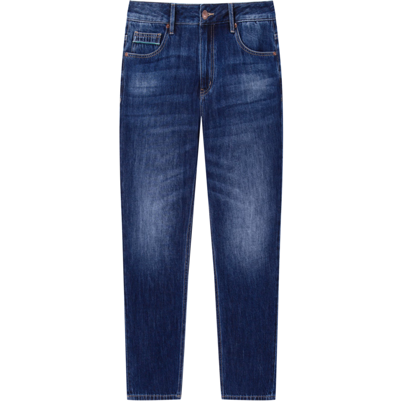 PLUS会员：GXG 男装 商场同款 牛仔裤长裤直筒蓝色 98.26元包邮（双重优惠）