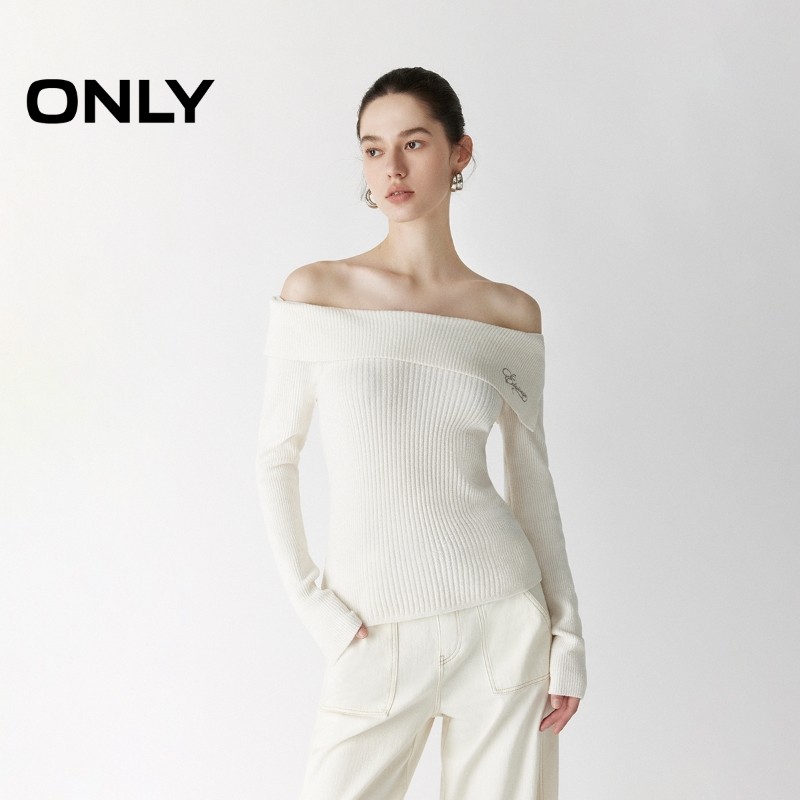 移动端：ONLY 2025冬季 女士针织衫 125324015 279元（淘金币可抵10.35元起）