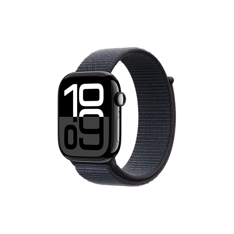 PLUS会员：Apple Watch Series 10 46mm铝金属 智能手表 亮黑色 蜂窝款 2324.98元(需领
