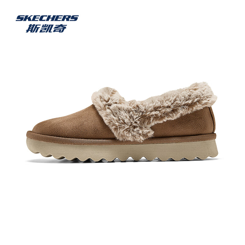 plus会员：SKECHERS 斯凯奇 女士冬季保暖棉鞋 111.4元包邮（需首购礼金、需凑