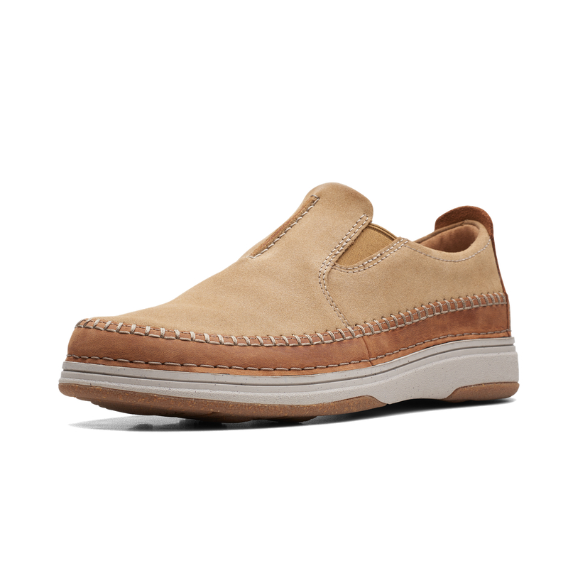 Clarks 男鞋单鞋春秋休闲鞋舒适透气一脚蹬真皮革休闲皮鞋男 768.6元（需用券