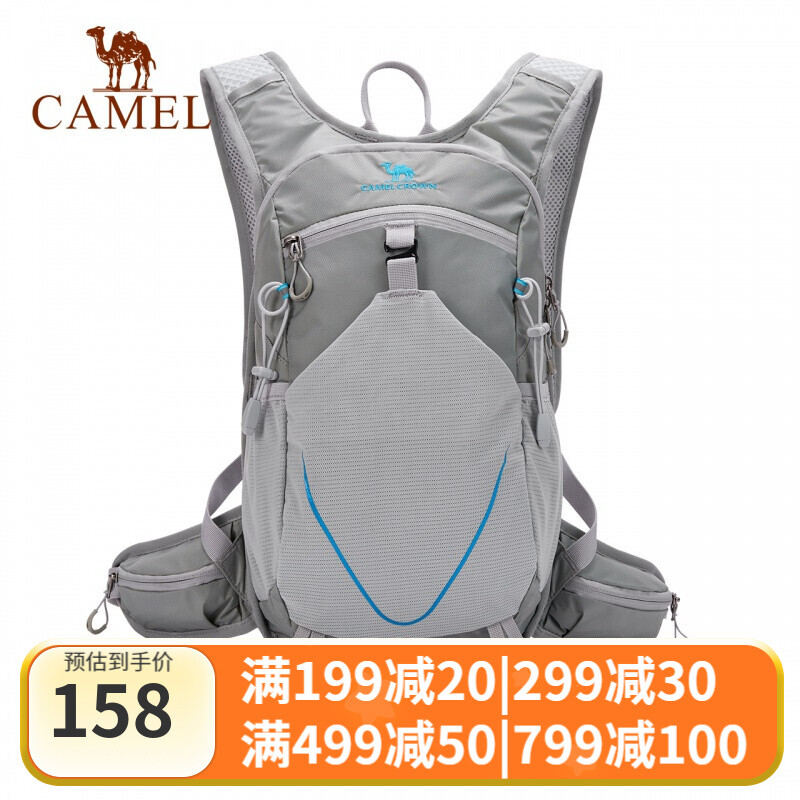 88VIP：CAMEL 骆驼 户外运动防水双肩背包 1152253010 23x11x41cm 103.55元