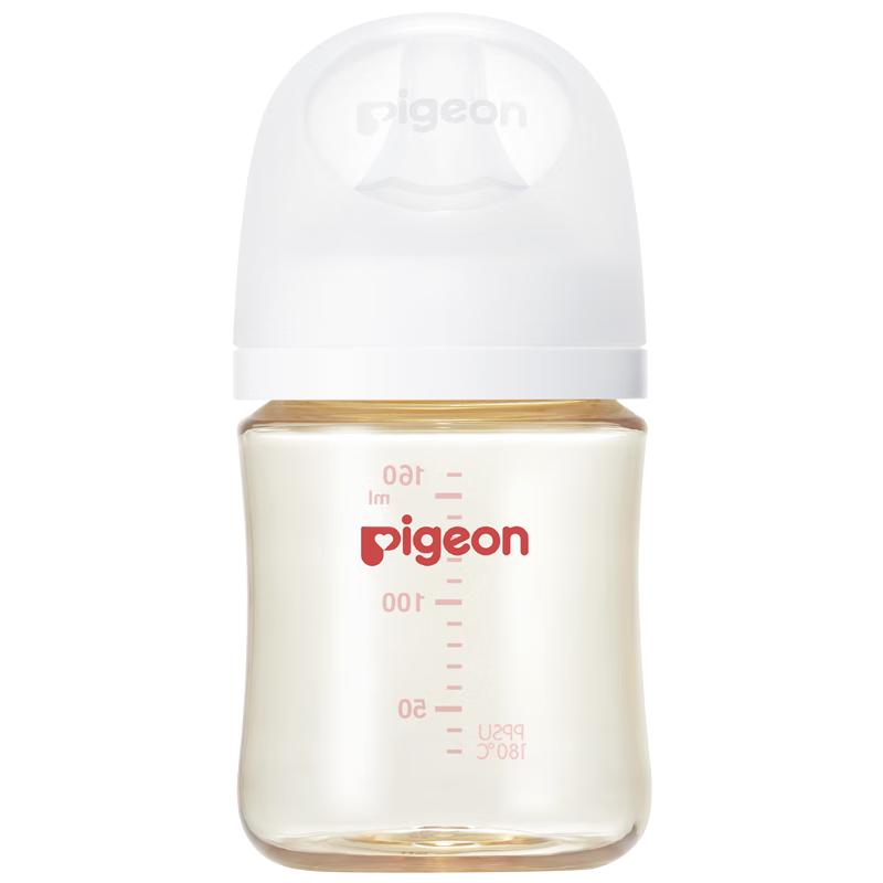 PLUS会员：贝亲 自然实感 婴儿奶瓶 160ML（SS号奶嘴0个月+） 120-199mL 1-3个月 56.